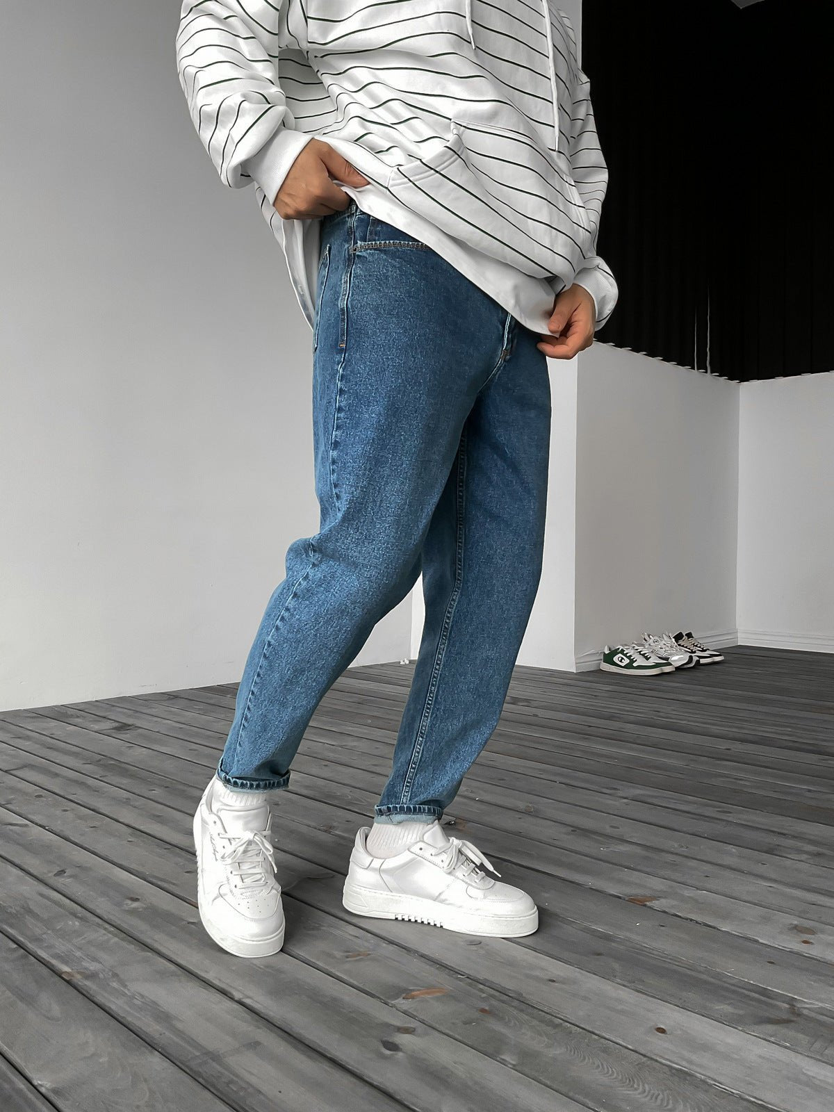 Dunkelblau Jeans BB6165 – von Baggymann | Streetwear für Damen & Herren