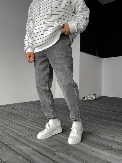 Dunkel Grau Boyfriend Jeans BB6163