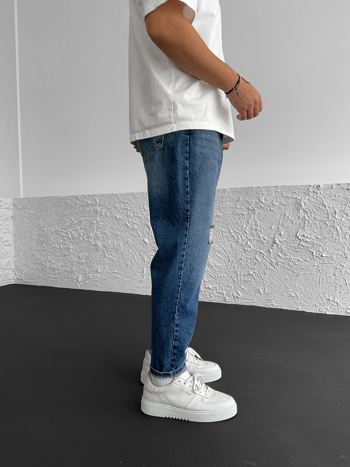 Blau Ripped Jeans BB6436