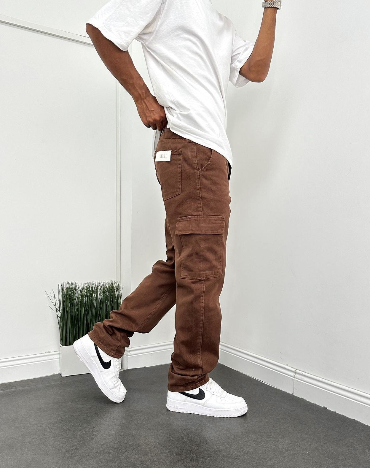 Braun Cargohose BB6666 – von Baggymann | Streetwear für Damen & Herren