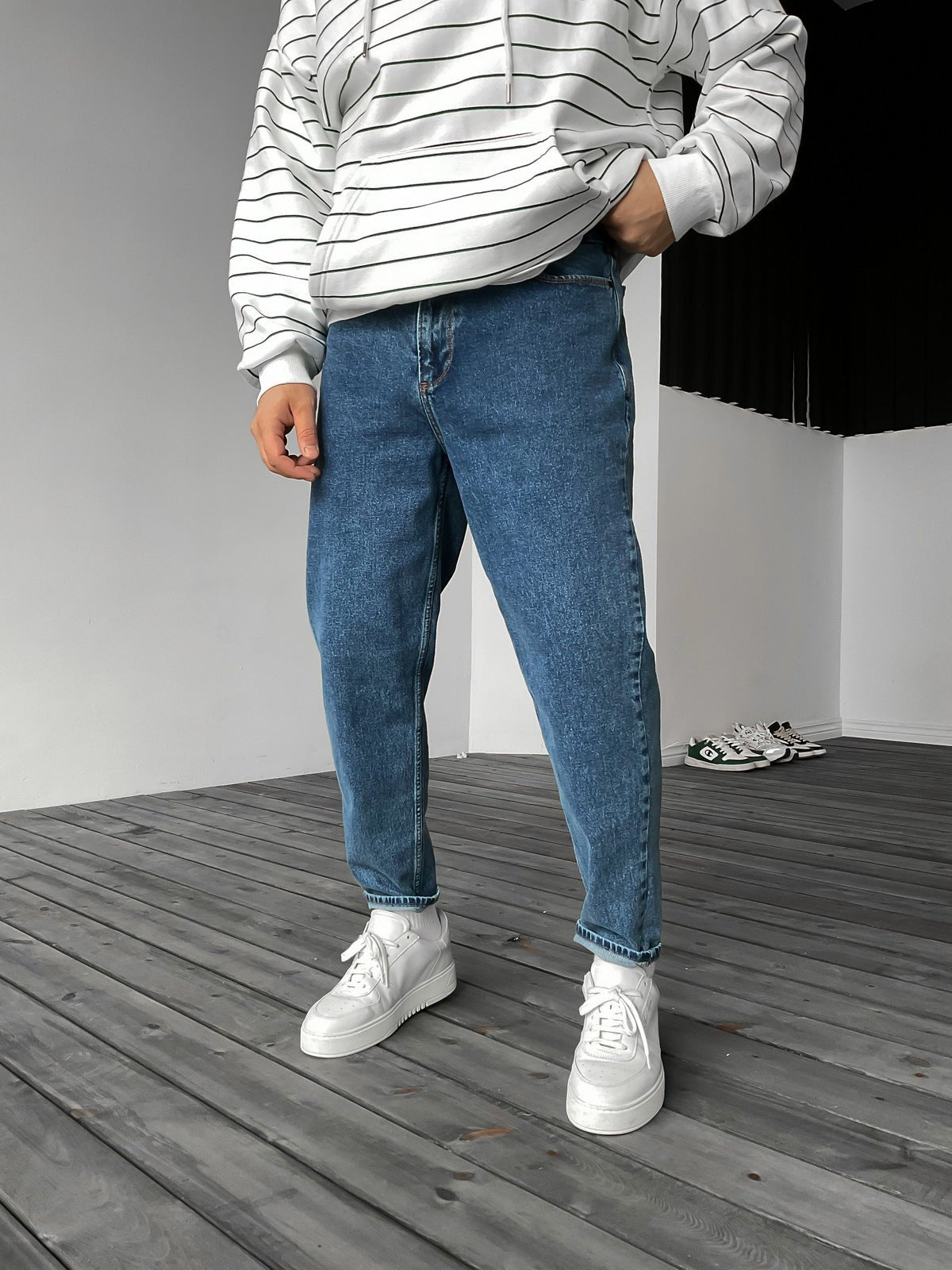 Dunkelblau Jeans BB6165 – von Baggymann | Streetwear für Damen & Herren