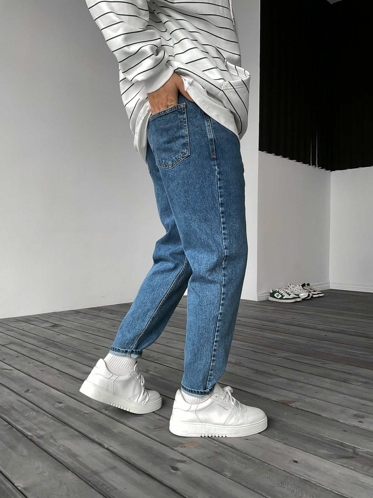 Dunkelblau Jeans BB6165 – von Baggymann | Streetwear für Damen & Herren