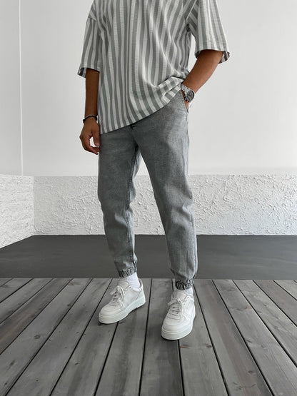 Grau Jogger Hose BB6841 – von Baggymann | Streetwear für Damen & Herren